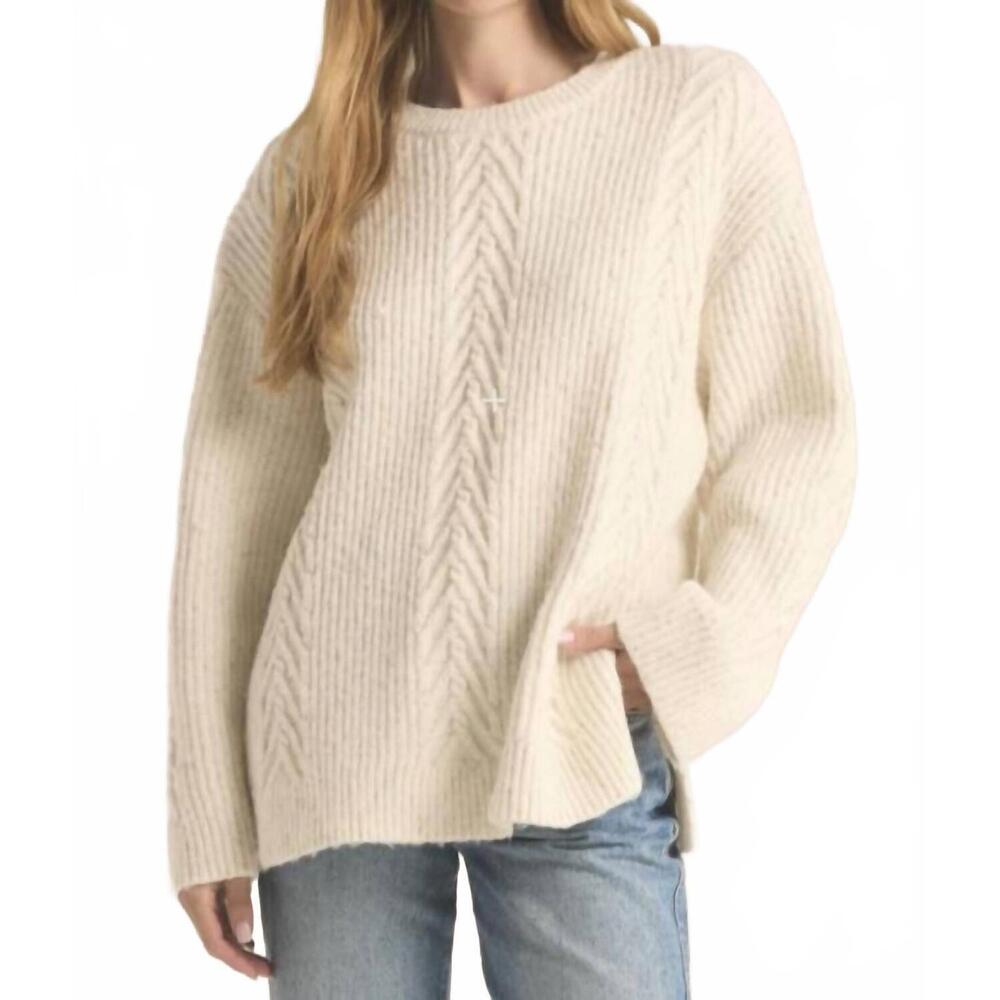 NEW Z SUPPLY all that glitters sweater in beige